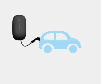 Plug thecharging cable into EV