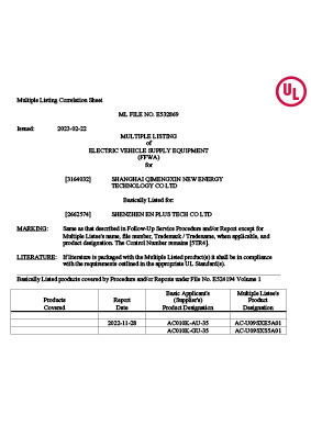 UL certificate